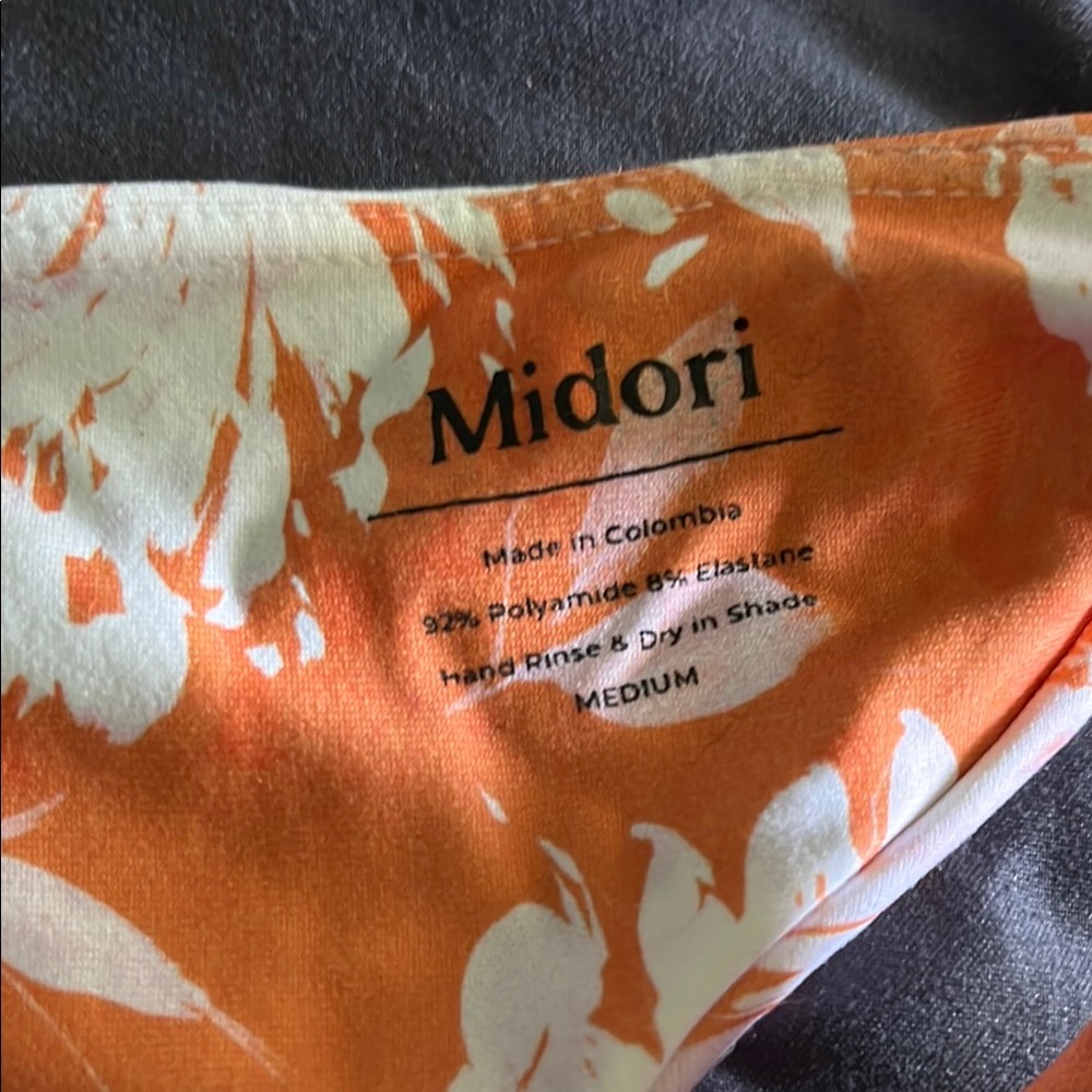 Midori Orange Floral Bikini Set - Picture 2 of 6